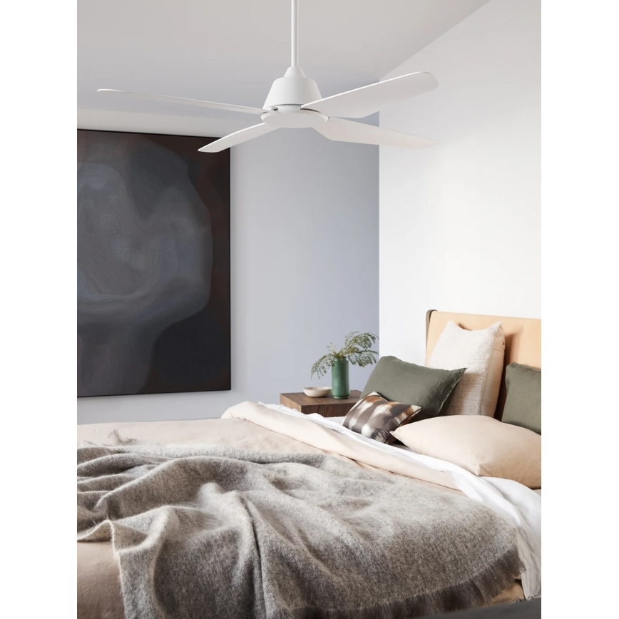 Lucci Air 212991 - ARIA-kattotuuletin, halkaisija 122 cm, valkoinen + kaukosäädin