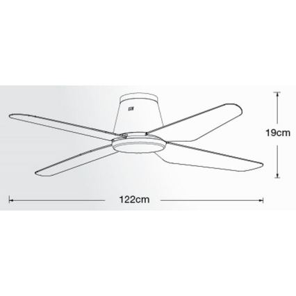 Lucci Air 213000 - Kattotuuletin AIRFUSION ARIA musta + kauko-ohjaus