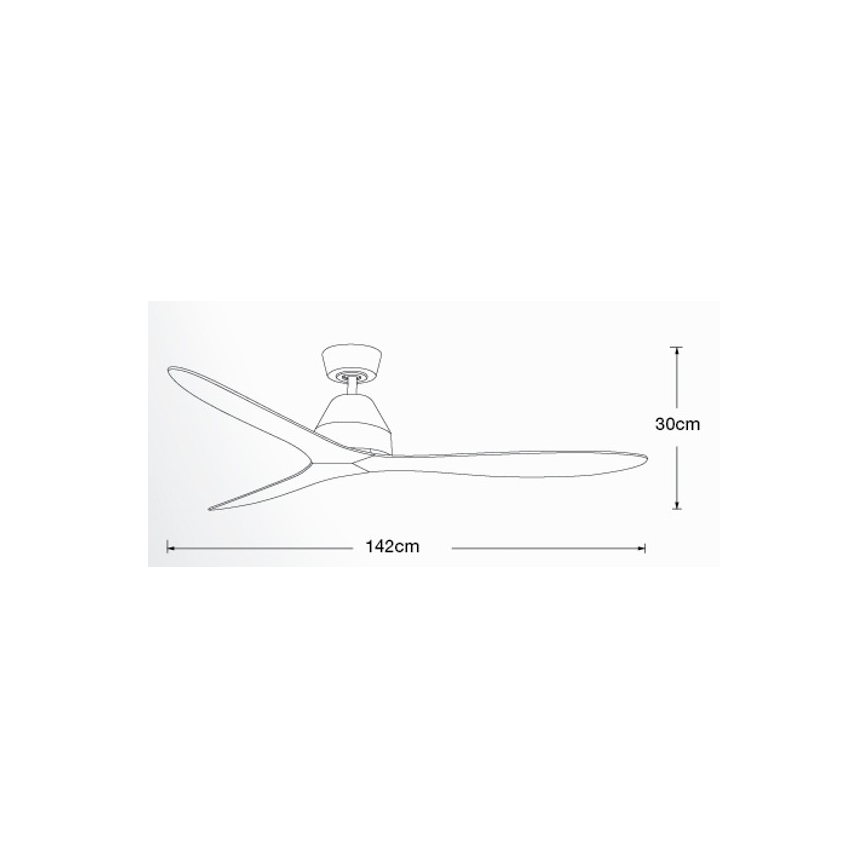 Lucci air 213041 - Kattoilmaisin WHITEHAVEN musta + kaukosäädin