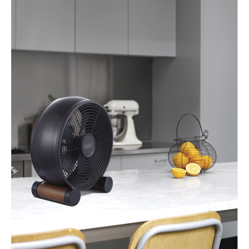 Lucci air 213121 - Pöytätuuletin BREEZE ruskea halkaisija 28 cm