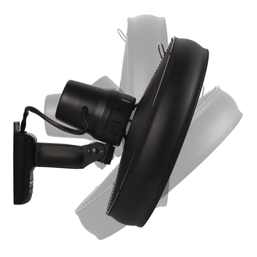 Lucci air 213124 - Seinätuuletin BREEZE 55W/230V musta + kaukosäädin