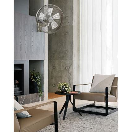 Lucci air 213126 - Seinätuuletin BREEZE 55W/230V matta kromi + kaukosäädin