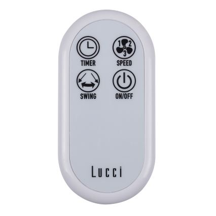 Lucci Air 213128EU - Seinälle asennettava BREEZE-tuuletin 55W/230V valkoinen, halkaisija 46 cm + kaukosäädin
