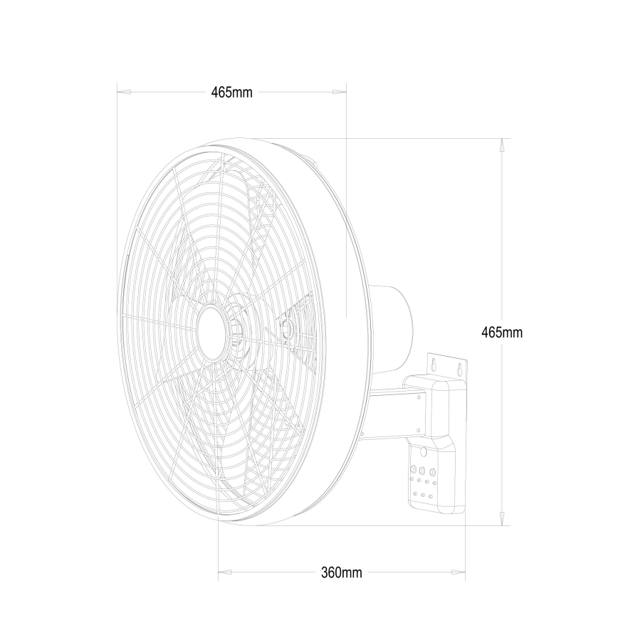 Lucci Air 213128EU - seinätuuletin BREEZE 55W/230V valkoinen + kaukosäädin