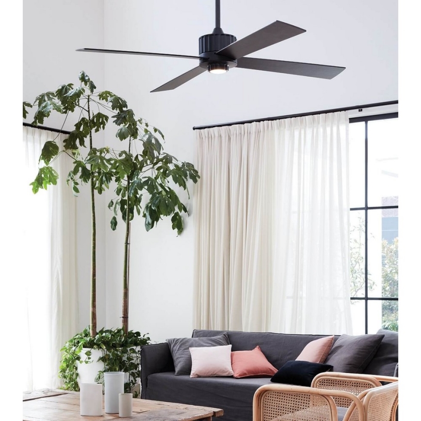 Lucci air 213170 - LED-kattotuuletin NEWPORT wenge/ruskea + kaukosäädin