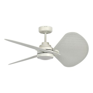 Lucci Air 21325449 - LED-himennettävä kattotuuletin SABLE 1xGX53/12W/230V 3000/4000/5000K halkaisija 91,5 cm kermanvärinen + kaukosäädin