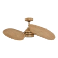 Lucci Air 21325549 - himmennettävä LED-kattotuuletin SABLE 1xGX53/12W/230V 3000/4000/5000K halkaisija 91,5 cm ruskea + kaukosäädin