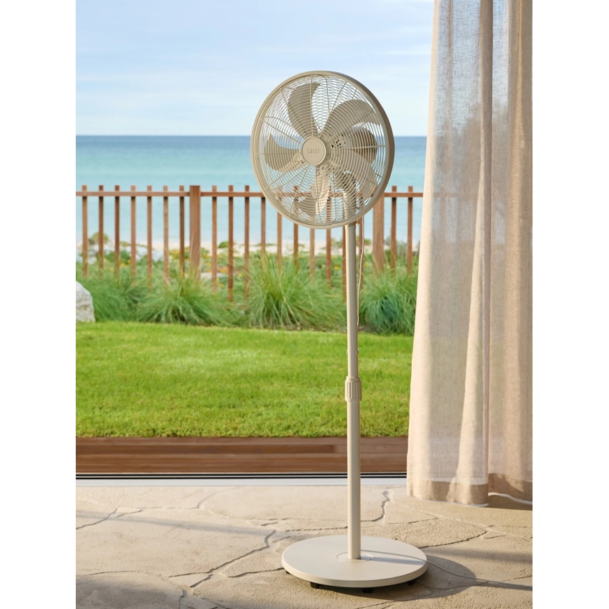 Lucci Air 21326449 - GLIDE-jalustatuuletin 36W/230V, halkaisija 45 cm, valkoinen