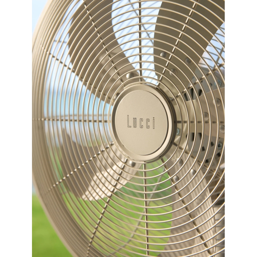 Lucci Air 21326449 - GLIDE-jalustatuuletin 36W/230V, halkaisija 45 cm, valkoinen