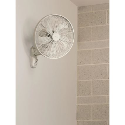 Lucci Air 21326649 - Seinäkiinnitteinen tuuletin GLIDE 36W/230V, Ø 45 cm, valkoinen + kaukosäädin