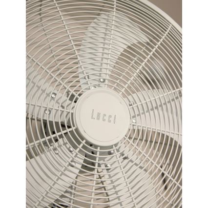 Lucci Air 21326649 - Seinäkiinnitteinen tuuletin GLIDE 36W/230V, Ø 45 cm, valkoinen + kaukosäädin