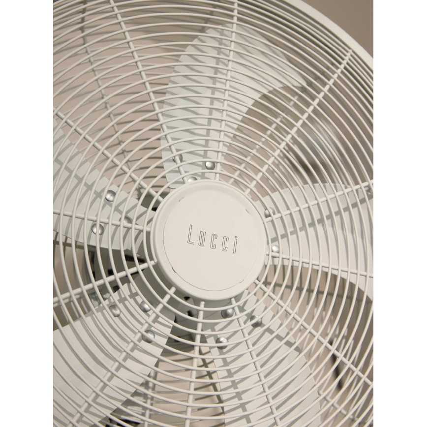 Lucci Air 21326649 - Seinäkiinnitteinen tuuletin GLIDE 36W/230V, Ø 45 cm, valkoinen + kaukosäädin