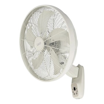 Lucci Air 21326649 - Seinäkiinnitteinen tuuletin GLIDE 36W/230V, Ø 45 cm, valkoinen + kaukosäädin