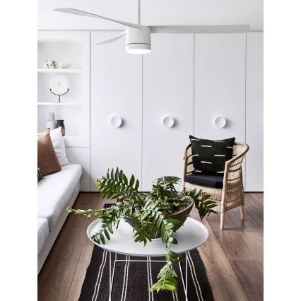 Lucci air 213280 - Kattotuuletin PEREGRINE 1xGX53/12W/230V valkoinen + kauko-ohjaus