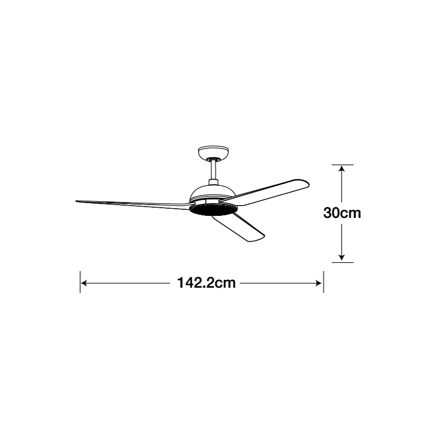 Lucci air 213301 - LED-himmennettävä kattotuuletin UNIONE 1xGX53/12W/230V ruskea/kiiltävä kromi Ø 142 cm + kaukosäädin