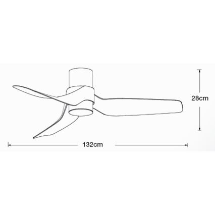 Lucci air 213355-LED Himmennettävä kattotuuletin NAUTICA 1xGX53/12W/230V ruskea/kiiltävä kromi + kaukosäädin