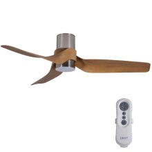 Lucci air 213355-LED Dimmable ceiling fan NAUTICA 1xGX53/12W/230V musta/kromi + kaukosäädin