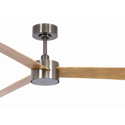 Lucci air 21610449 - LED himmennettävä kattovalo CLIMATE 1xGX53/12W/230V ruskea/kiiltävä kromi + kauko-ohjaus