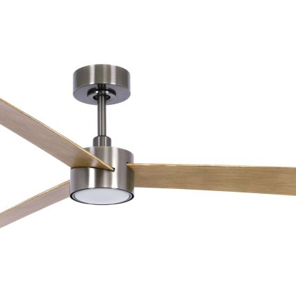 Lucci air 21610449 - LED himmennettävä kattovalo CLIMATE 1xGX53/12W/230V ruskea/kiiltävä kromi + kauko-ohjaus