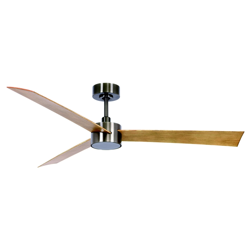 Lucci air 21610449 - LED himmennettävä kattovalo CLIMATE 1xGX53/12W/230V ruskea/kiiltävä kromi + kauko-ohjaus