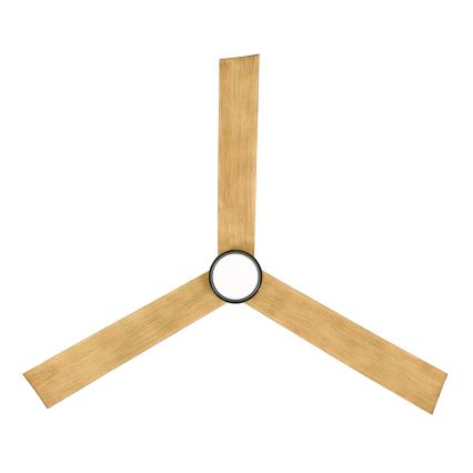 Lucci air 21610449 - LED himmennettävä kattovalo CLIMATE 1xGX53/12W/230V ruskea/kiiltävä kromi + kauko-ohjaus