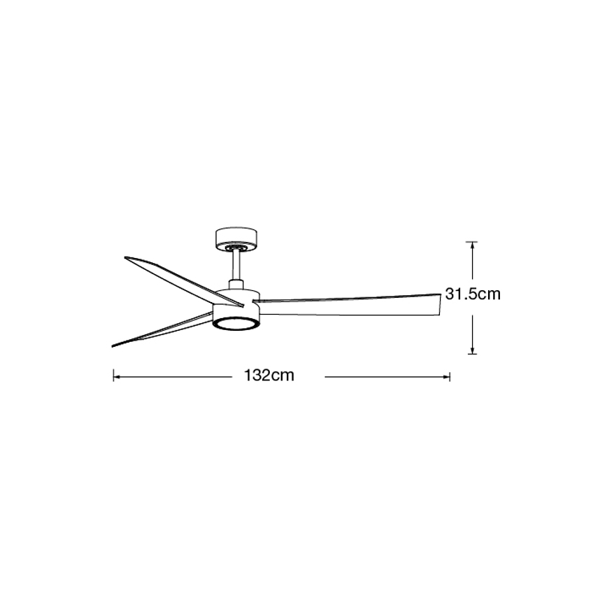 Lucci air 21610449 - LED himmennettävä kattovalo CLIMATE 1xGX53/12W/230V ruskea/kiiltävä kromi + kauko-ohjaus