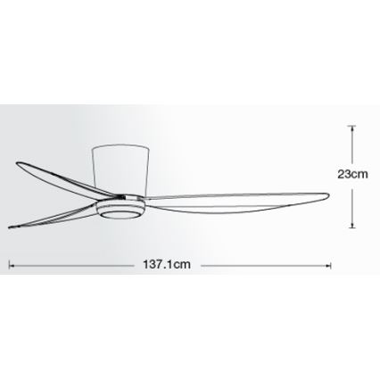 Lucci air 21610749 - LED himmennettävä kattotuuletin ARRAY 1xGX53/12W/230V musta + kaukosäädin