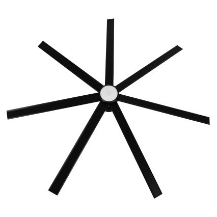 Lucci air 21610949 - Kattotuuletin ATLANTA 1xGX53/12W/230V musta + kauko-ohjaus