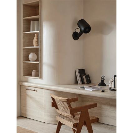 Lucci Air 21612649 - Seinätuuletin JET 32W/230V musta + kauko-ohjaus