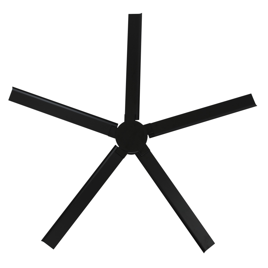 Lucci air 21616149 - Kattoilmaisin MONZA IP55 musta + kaukosäädin