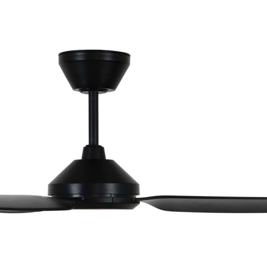 Lucci air 21616349 - Kattoilmaisin POLIS IP55 musta + kaukosäädin