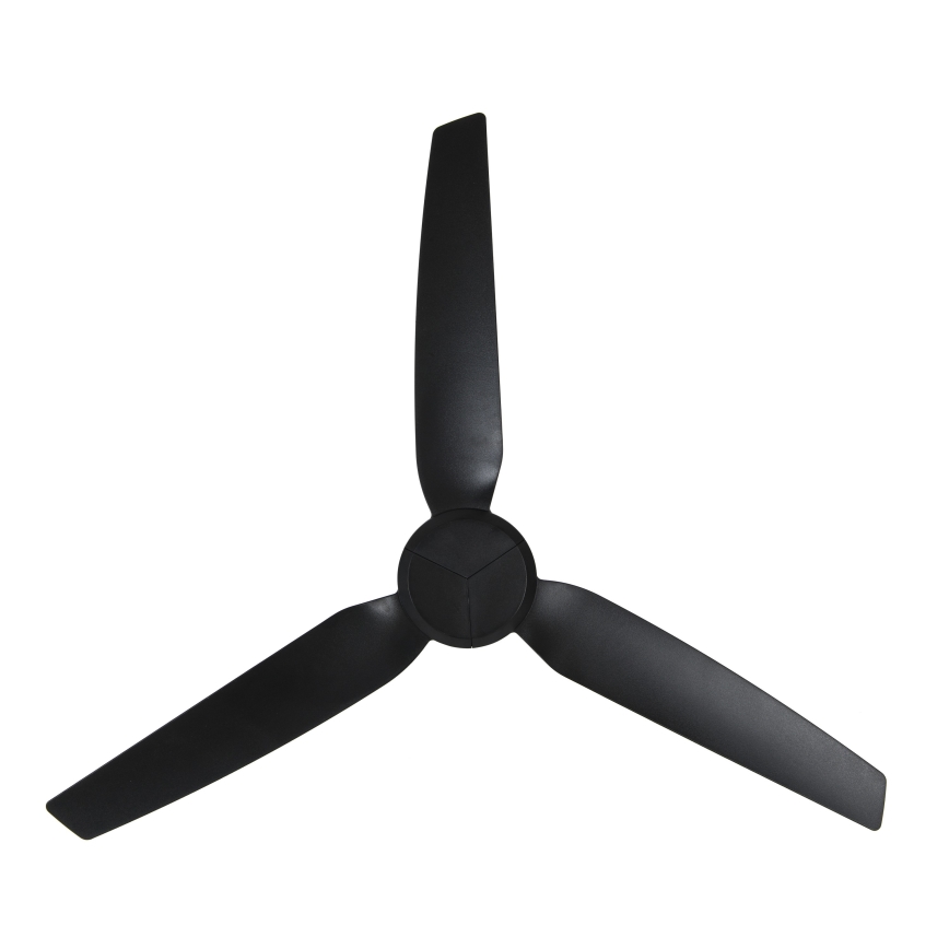 Lucci air 21616349 - Kattoilmaisin POLIS IP55 musta + kaukosäädin