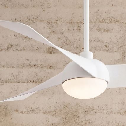 Lucci Air 21617049 - LED-himmennettävä kattotuuletin OSPREY 1xGX53/12W/230V halkaisija 132 cm valkoinen + kaukosäädin