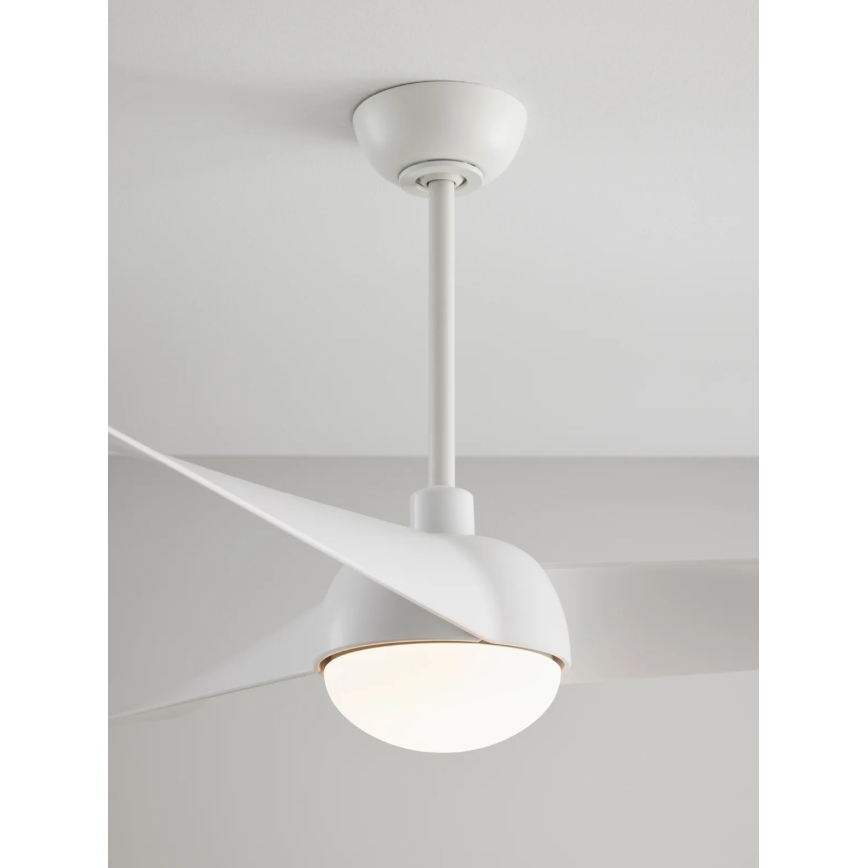 Lucci Air 21617049 - LED-himmennettävä kattotuuletin OSPREY 1xGX53/12W/230V halkaisija 132 cm valkoinen + kaukosäädin