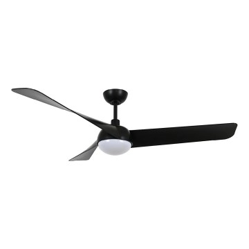 Lucci Air 21617149 - LED-himmennettävä kattotuuletin OSPREY 1xGX53/12W/230V halkaisija 132 cm musta + kaukosäädin