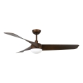 Lucci Air 21617249 - LED-himennettävä kattotuuletin OSPREY 1xGX53/12W/230V halkaisija 132 cm pronssi + kaukosäädin