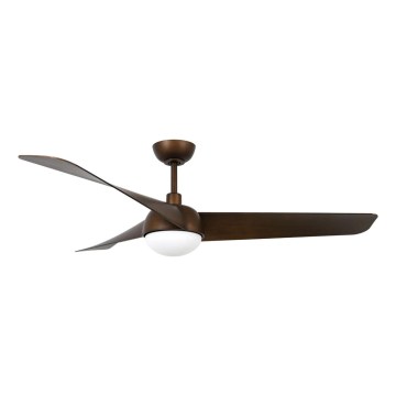 Lucci Air 21617249 - LED-himennettävä kattotuuletin OSPREY 1xGX53/12W/230V halkaisija 132 cm pronssi + kaukosäädin