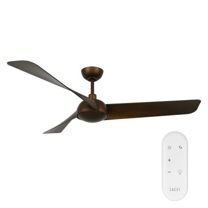 Lucci Air 21617249 - LED-himennettävä kattotuuletin OSPREY 1xGX53/12W/230V halkaisija 132 cm pronssi + kaukosäädin