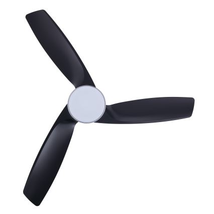 Lucci air 513072 - LED himmennettävä kattotuuletin BRONX LED/18W/230V 3000/4000/6000K musta/kiiltävä kromi + kaukosäädin