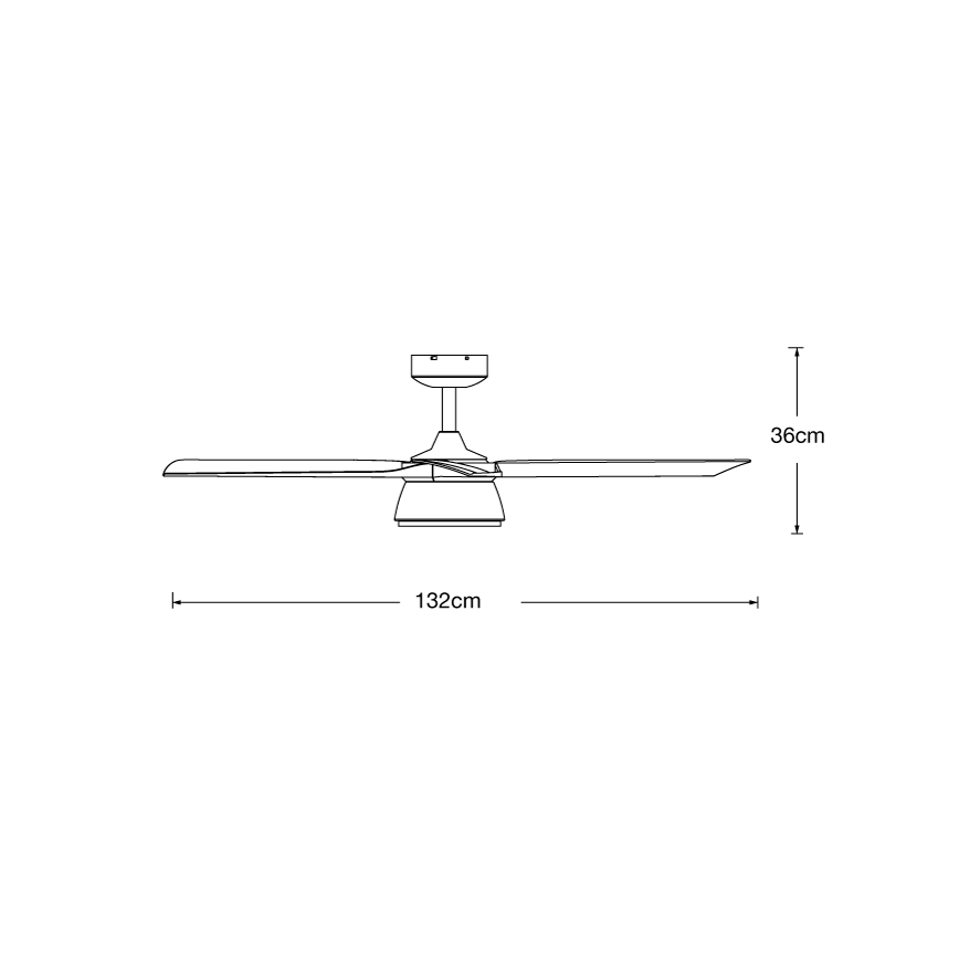 Lucci air 513072 - LED himmennettävä kattotuuletin BRONX LED/18W/230V 3000/4000/6000K musta/kiiltävä kromi + kaukosäädin