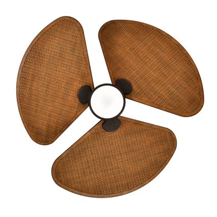 Lucci Air 51325649 - LED-himmennettävä kattotuuletin SABLE 1xGX53/12W/230V 3000/4000/5000K halkaisija 91,5 cm, ruskea + kaukosäädin