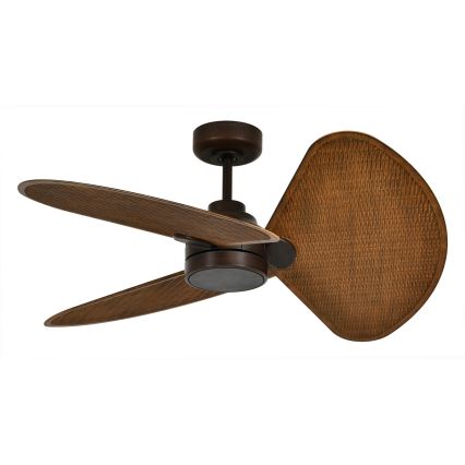 Lucci Air 51325649 - LED-himmennettävä kattotuuletin SABLE 1xGX53/12W/230V 3000/4000/5000K halkaisija 91,5 cm, ruskea + kaukosäädin