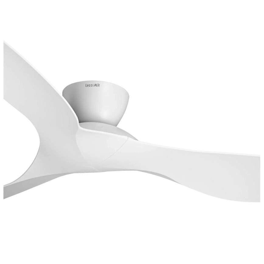 Lucci Air 514030 - Kattotuuletin KOTARA Ø 137 cm valkoinen + kaukosäädin