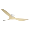 Lucci Air 514031 - Kattotuuletin KOTARA, halkaisija 137 cm, beige/valkoinen + kauko-ohjain