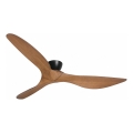 Lucci Air 514032 - KOTARA-kattotuuletin, halkaisija 137 cm, ruskea/musta + kaukosäädin