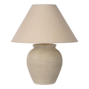 Lucide 47507/81/38 - Pöytävalaisin RAMZI 1xE27/60W/230V beige