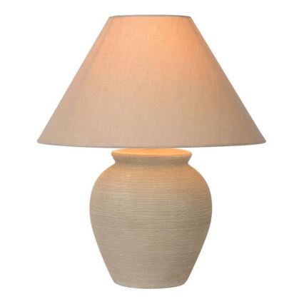Lucide 47507/81/38 - Pöytävalaisin RAMZI 1xE27/60W/230V beige