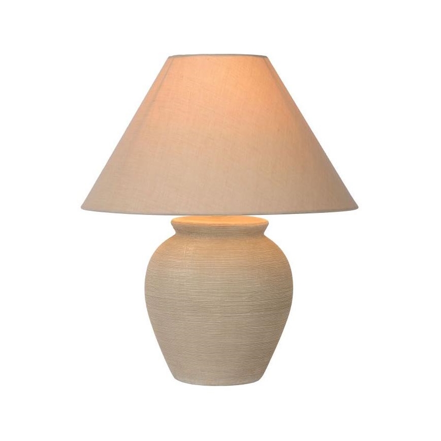 Lucide 47507/81/38 - Pöytävalaisin RAMZI 1xE27/60W/230V beige