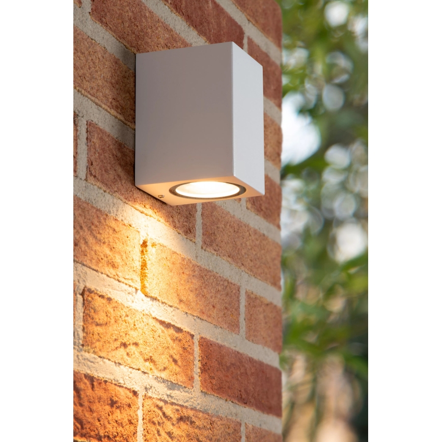 Lucide 69800/01/31 - Ulkoseinävalo ZARO 1xGU10/35W/230V IP44 valkoinen