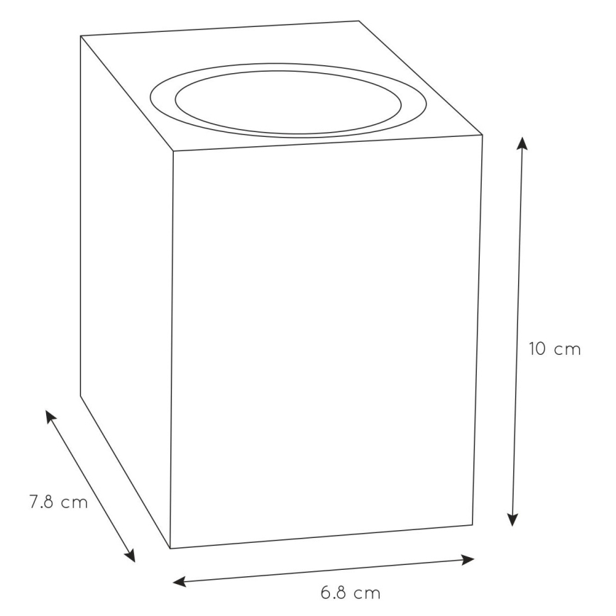 Lucide 69800/01/31 - Ulkoseinävalo ZARO 1xGU10/35W/230V IP44 valkoinen